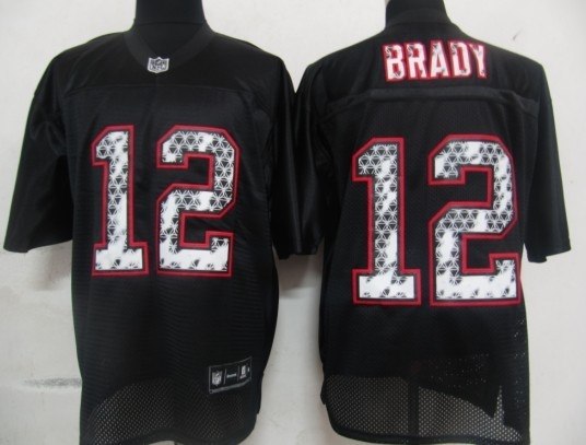 nfl new england patriots 12 tom brady black united sideline jerseys