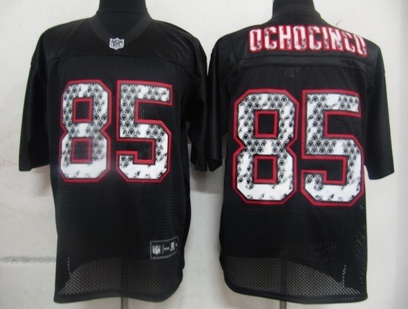 nfl new england patriots 85 ochocinco black united sideline jerseys