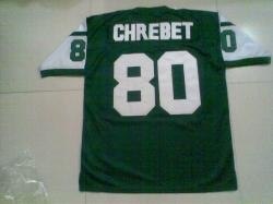 nfl new york jets #80 chrebet green jerseys