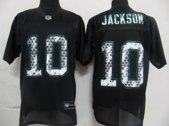 nfl philadelphia eagles 10 desean jackson black united sideline jerseys