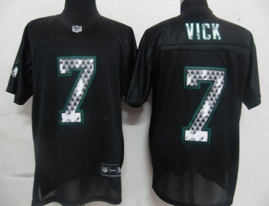 nfl philadelphia eagles 7 vick black united sideline jerseys nfl philadelphia eagles 7 vick black united sideline jerseys