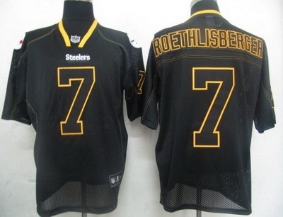 nfl pittsburgh steelers #7 roethlisberge black