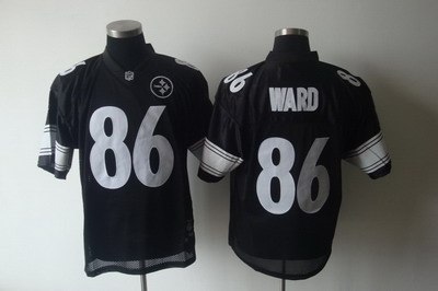 nfl pittsburgh steelers #86 ward full black[2011]