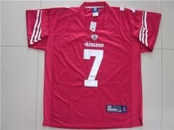 nfl san francisco 49ers #7 kaepernick red jerseys