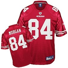 nfl san francisco 49ers 84 morgan red jerseys