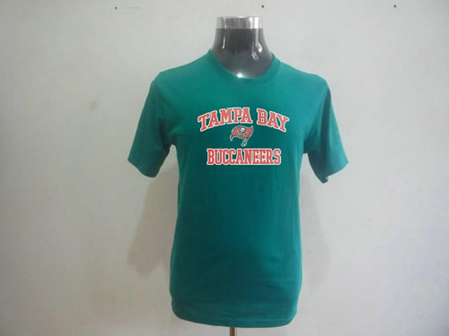 nfl tampa bay buccanee big & tall heart & soul t-shirt green