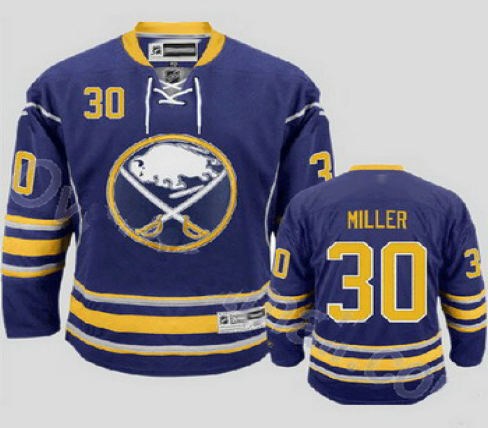 nhl buffalo sabres 30 ryan miller stitched blue third jerseys