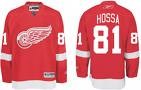 nhl detroit red wings #81 marian hossa home red jersey