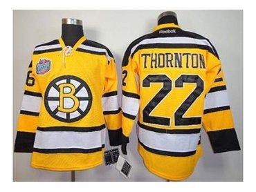 nhl jerseys boston bruins #22 thornton yellow(winter classic)