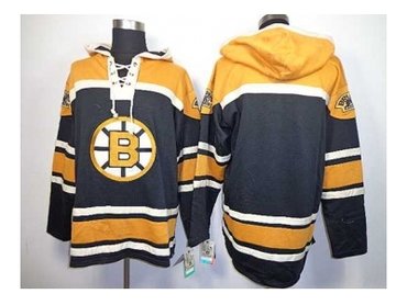 nhl jerseys boston bruins blank black-yellow(pullover hooded sweatshirt)