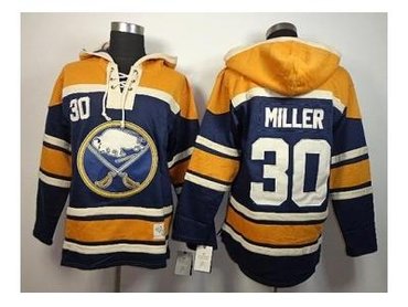 nhl jerseys buffalo sabres #30 miller blue-yellow(pullover hooded sweatshirt)