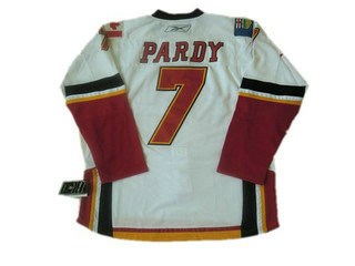 nhl jerseys calgary flames 7 pardy white
