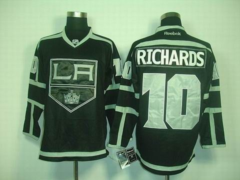 nhl jerseys los angeles kings #10 richards fullblack