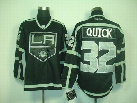 nhl jerseys los angeles kings #32 quick fullblack