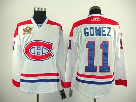 nhl jerseys montreal canadiens #11 gomez white (2011heritage classic)