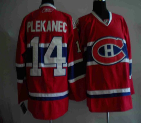 nhl jerseys montreal canadiens 14# plekanec red new ch