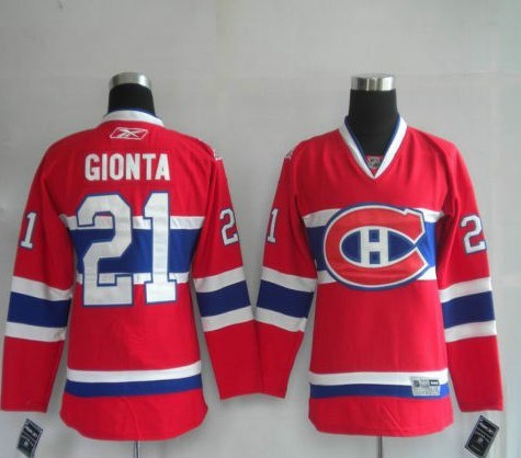 nhl jerseys montreal canadiens 21# gionta red