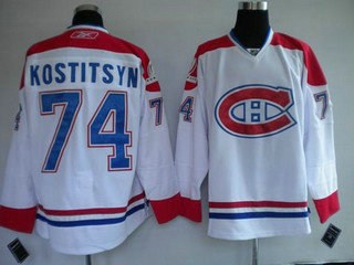 nhl jerseys montreal canadiens 74 kostitsyn white(new ch)
