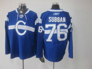 nhl jerseys montreal canadiens 76 subban blue