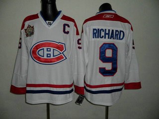 nhl jerseys montreal canadiens 9 richard white