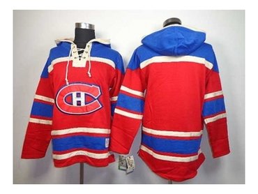 nhl jerseys montreal canadiens blank red(pullover hooded sweatshirt)