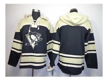 nhl jerseys pittsburgh penguins blank black-cream(pullover hooded sweatshirt)