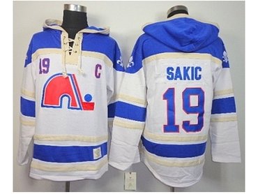 nhl jerseys quebec nordiques #19 sakic white-blue(pullover hooded sweatshirt)(patch C) nhl jerseys quebec nordiques #19 sakic white-blue(pullover hooded sweatshirt)(patch C)