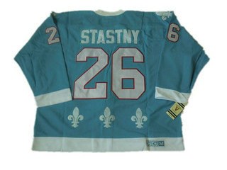 nhl jerseys quebec nordiques 26 stastny light blue nhl jerseys quebec nordiques 26 stastny light blue