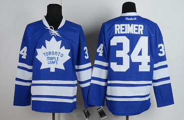 nhl jerseys toronto maple leafs #34 reimer blue jerseys