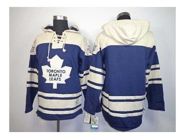 nhl jerseys toronto maple leafs blank blue-cream(pullover hooded sweatshirt)
