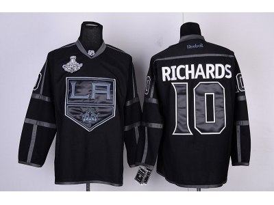 nhl los angeles kings #10 richards black(black number)(2012 stanley cup champions)
