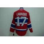 nhl montreal canadiens #17 laraque red