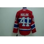nhl montreal canadiens #41 halak red