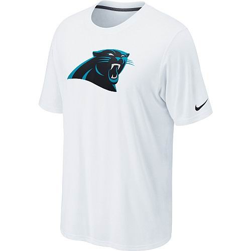 carolina panthers sideline legend authentic logo dri-fit t-shirt - white