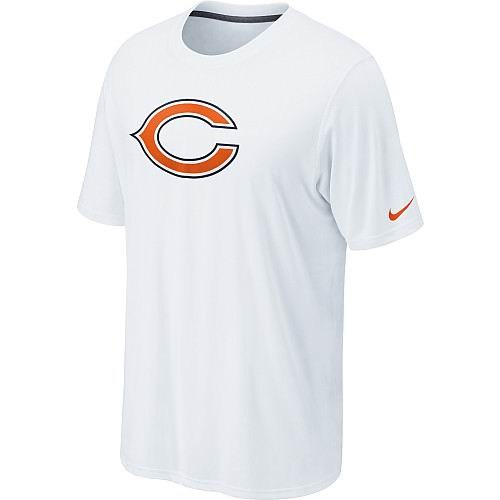 chicago bears sideline legend authentic logo dri-fit t-shirt - white