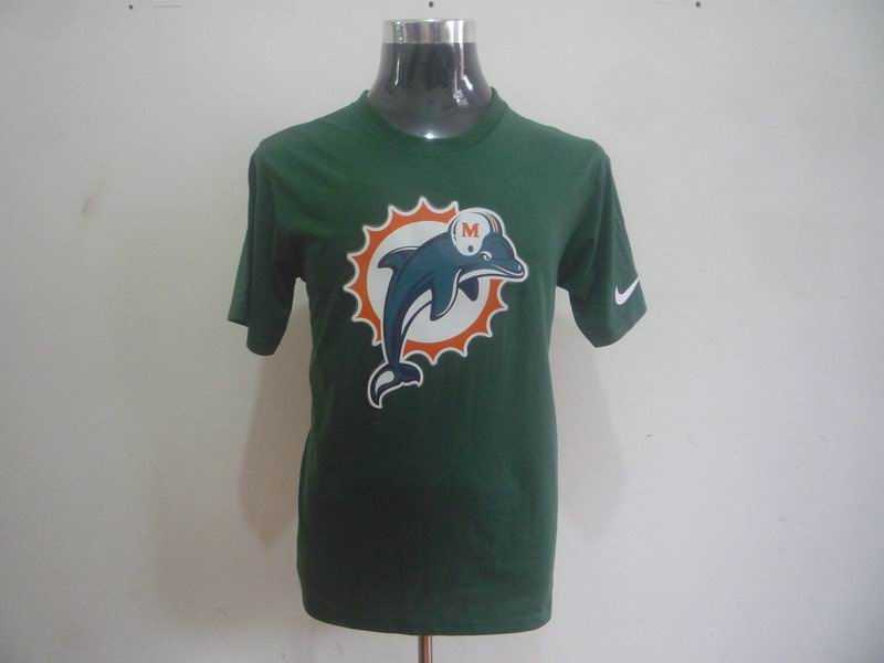 miami dolphins sideline legend authentic logo dri-fit t-shirt green2