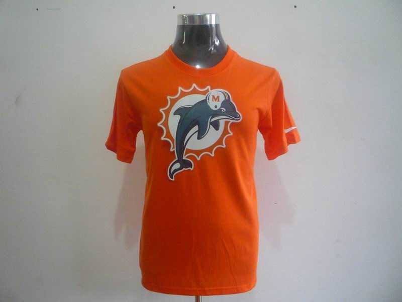 miami dolphins sideline legend authentic logo dri-fit t-shirt orange