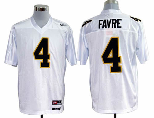 NEW southern mississippi golden eagles brett favre 4 white college football throwback jerseys NEW southern mississippi golden eagles brett favre 4 white college football throwback jerseys