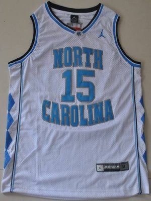 north carolina #15 vince carter white embroidered ncaa jersey north carolina #15 vince carter white embroidered ncaa jersey