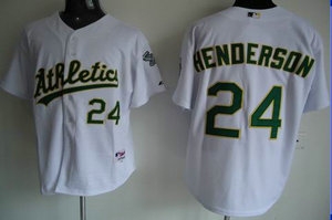 oakland athletics 24 henderson white