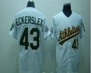 oakland athletics 43 eckersley jerseys throwback