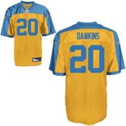 philadelphia eagles #20 brian dawkins yellow 75th anniversary jersey