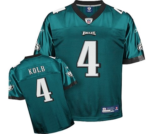 philadelphia eagles #4 kevin kolb green jersey