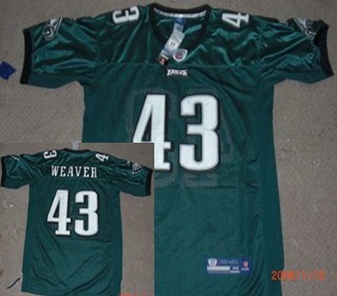 philadelphia eagles #43 weaver green jersey