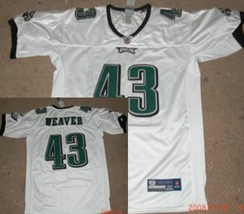 philadelphia eagles #43 weaver white jersey