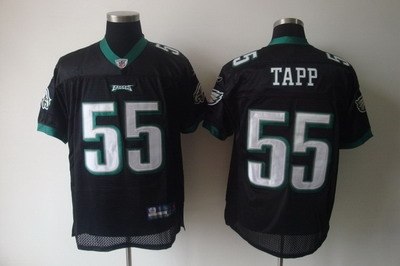 philadelphia eagles #55 darryl tapp black american football jersey philadelphia eagles #55 darryl tapp black american football jersey