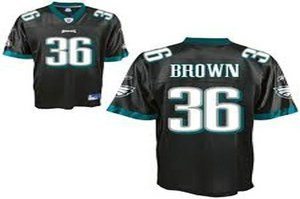 philadelphia eagles 36 brown black