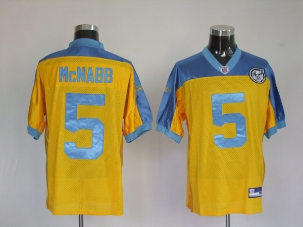 philadelphia eagles 5 donovan mcnabb reskins yellow