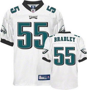 philadelphia eagles 55 stewart bradley white jersey