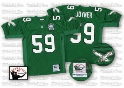 philadelphia eagles 59# joyner green throwback jersey